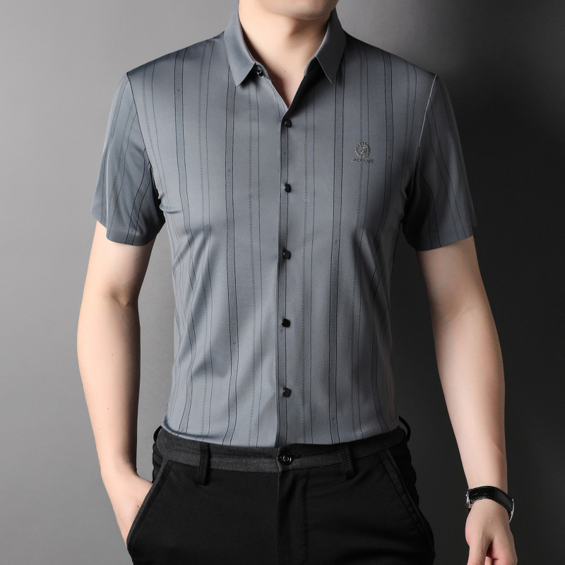 قميص رجالي صيفي قماش بوليستر قياس مجسم