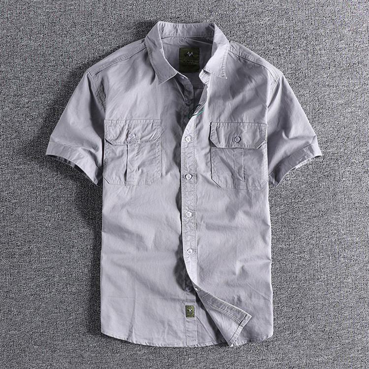 قميص رجالي صيفي قطن 100% قیاس رسمي